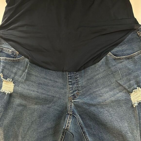 Time And Tru Distressed Maternity Jeans Size XXL - Picture 2 of 7